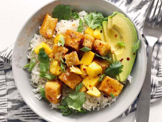mango coconut tofu
