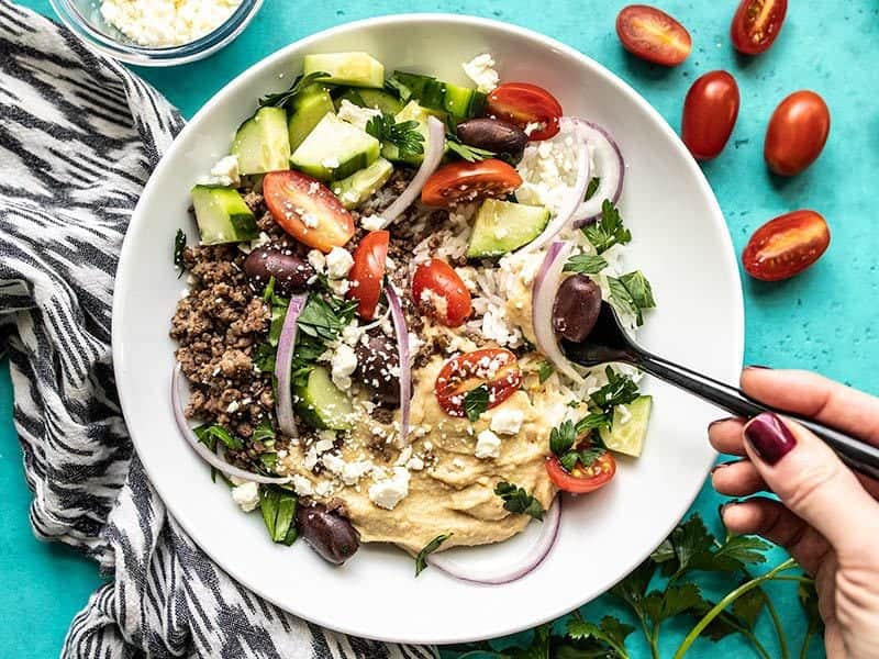 mediterranean hummus bowls