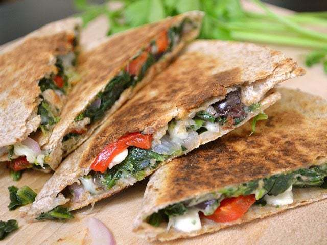 mediterranean quesadillas