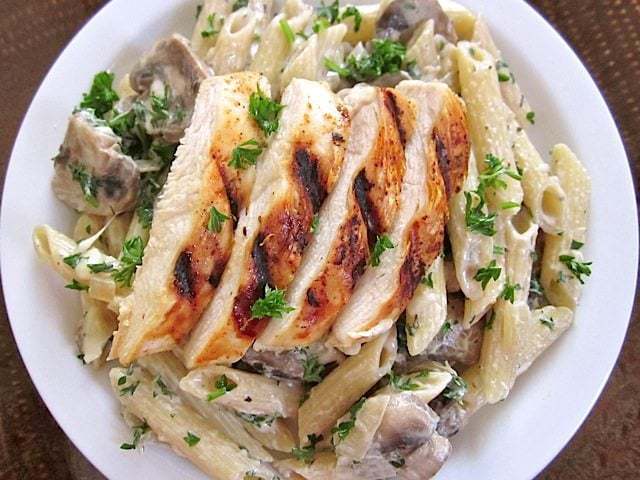 creamy mushroom pasta