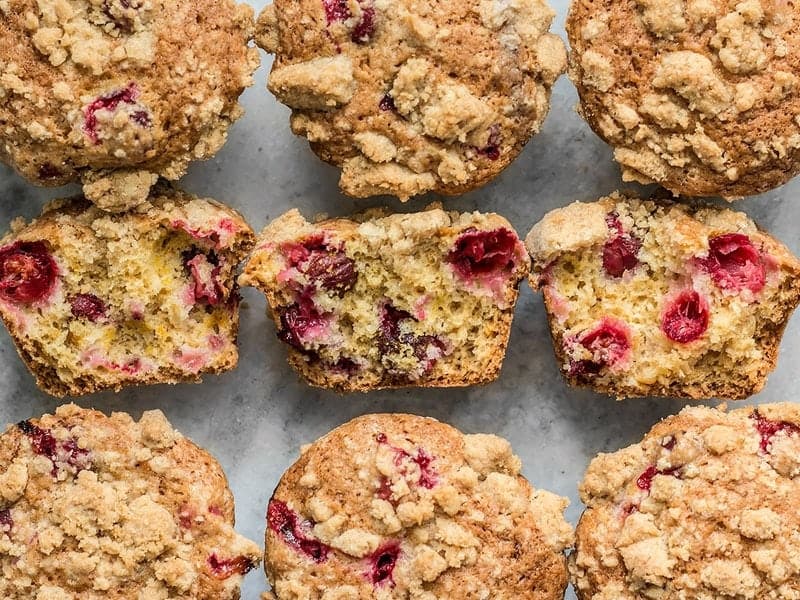 orange cranberry muffins