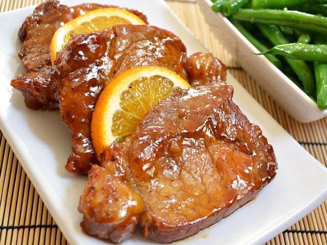 orange molasses pork