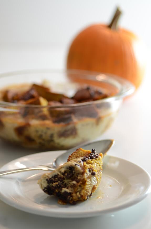 pumpkin bread pudding
