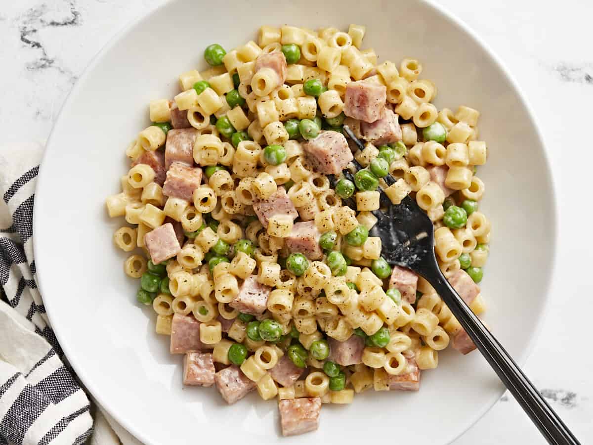 pasta peas ham