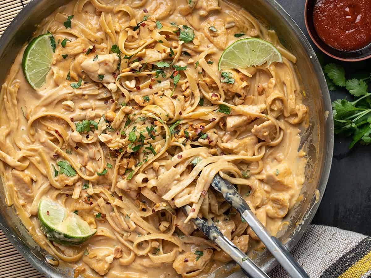 peanut noodles chicken