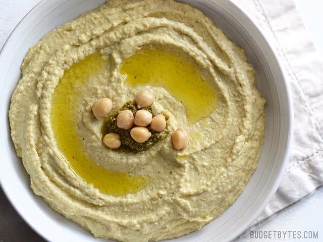 pesto hummus