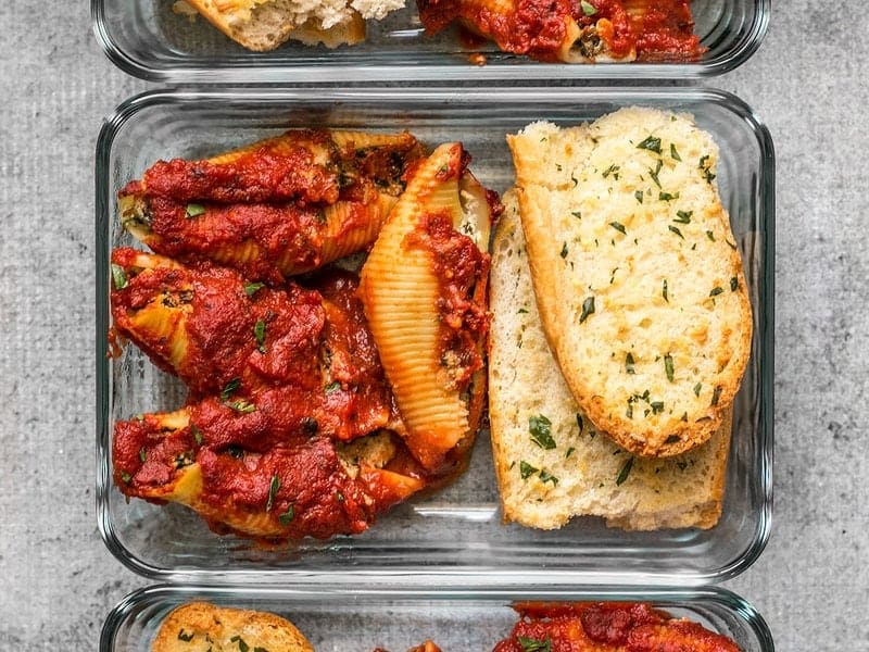pesto stuffed shells