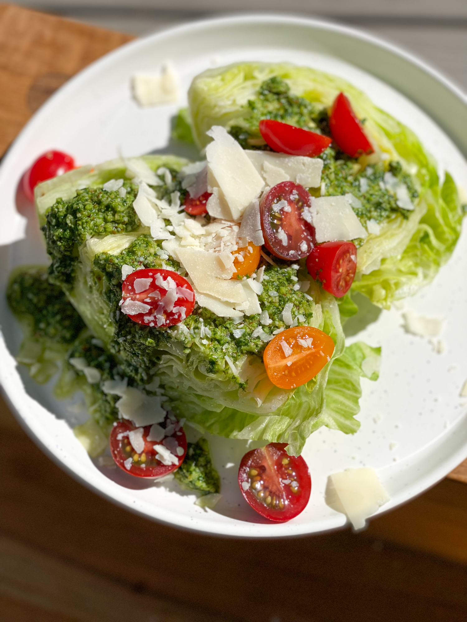pesto wedge salad