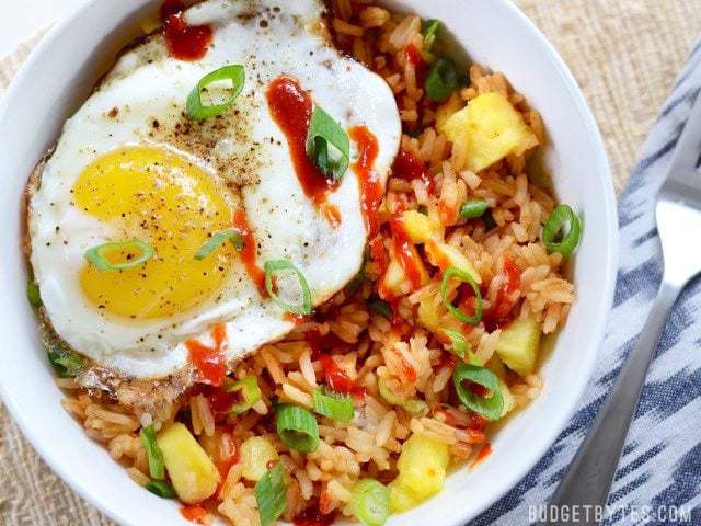 pineapple sriracha breakfast