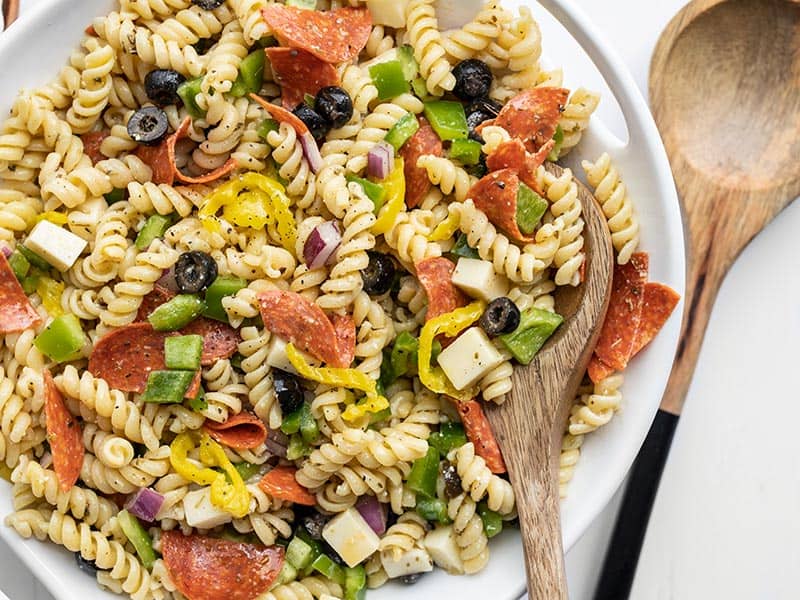 pizza pasta salad