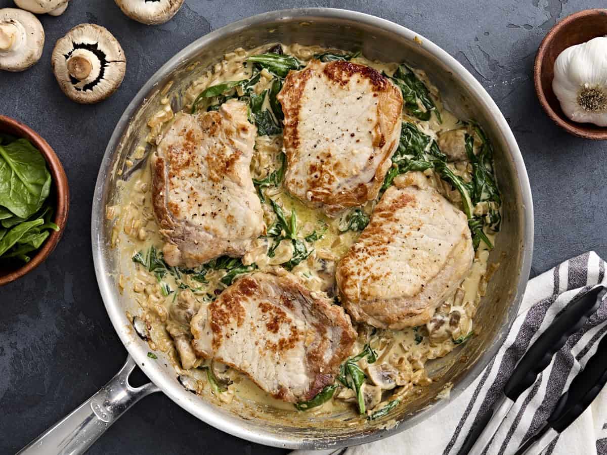 creamy pork chops