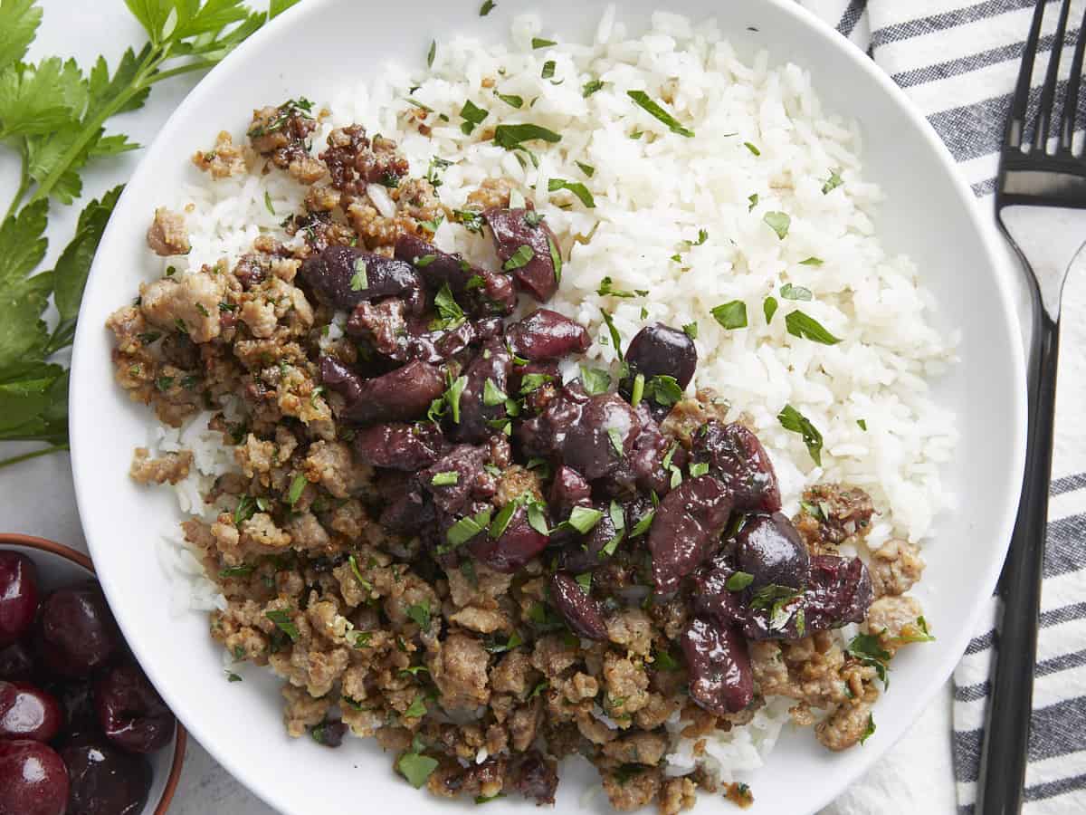 pork cherry rice