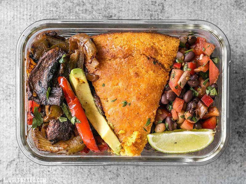 portobello fajita meal
