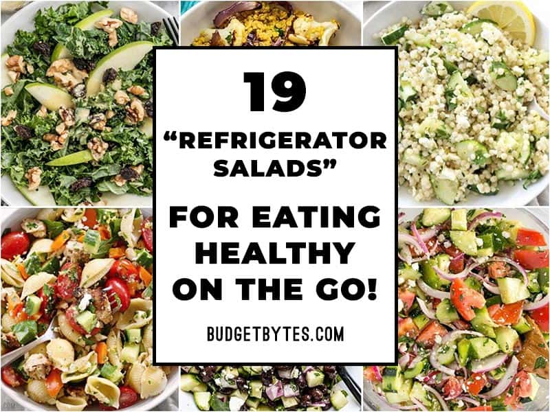 refrigerator salads eating