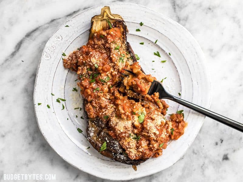 roasted eggplant meat