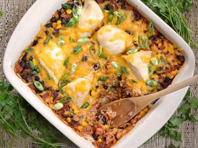 salsa chicken casserole