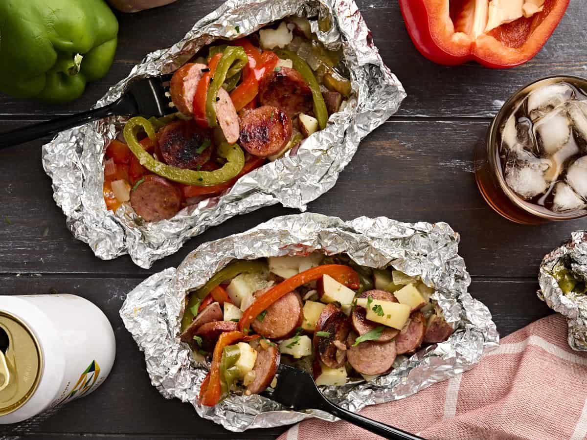 grilled sausage peppers