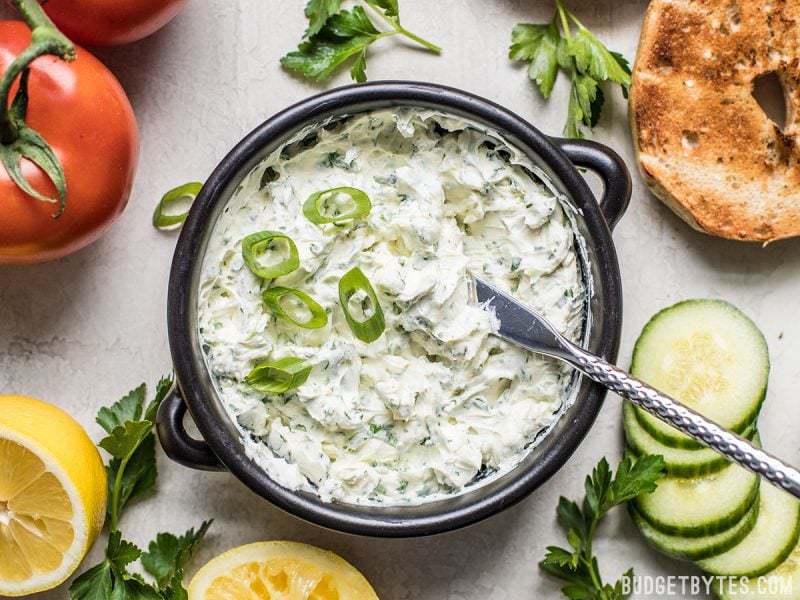 scallion herb cream