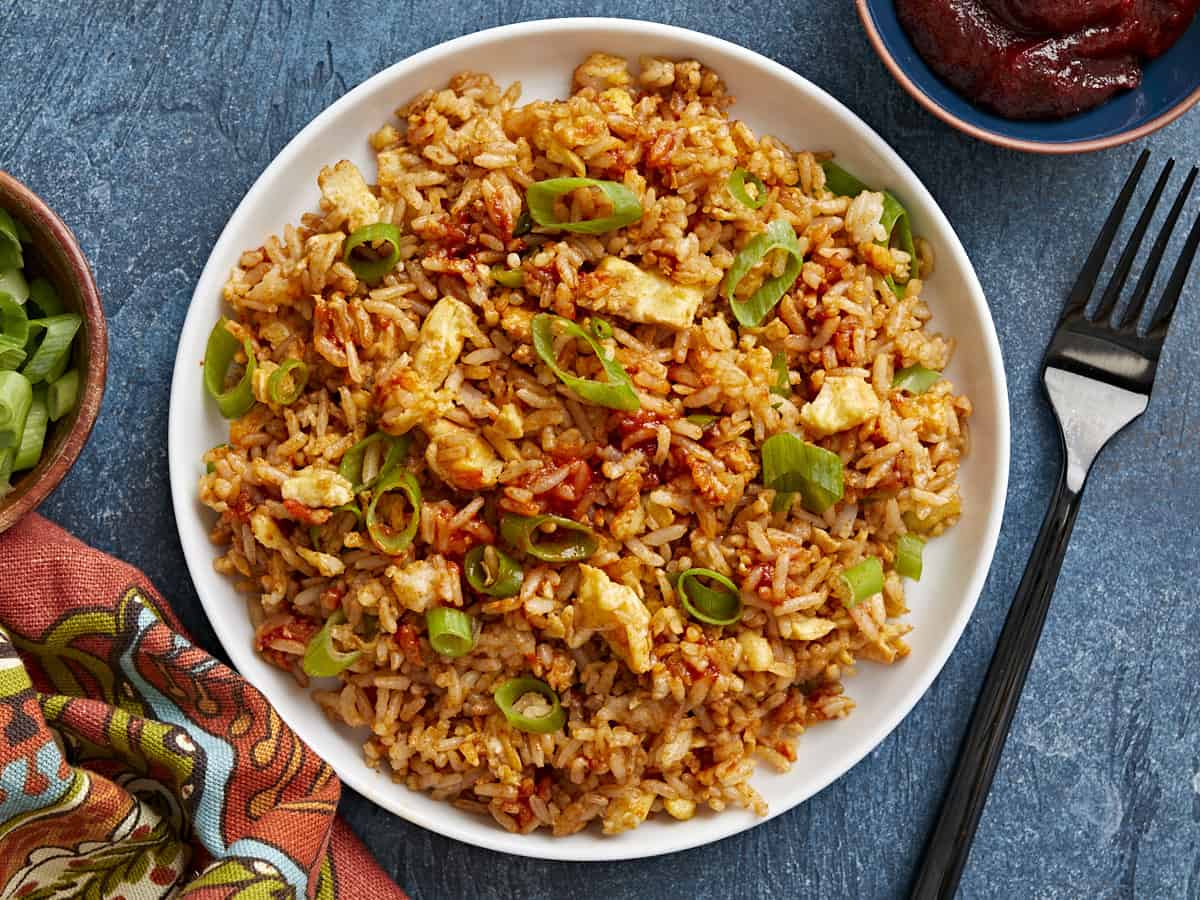 scrambled eggs rice