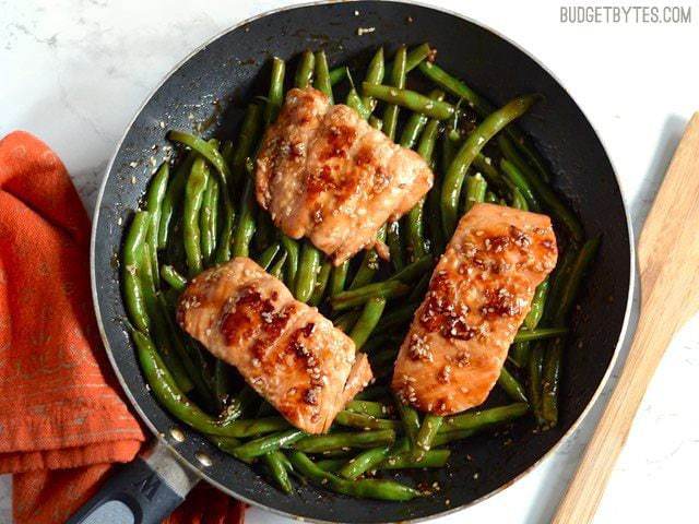 sesame glazed salmon