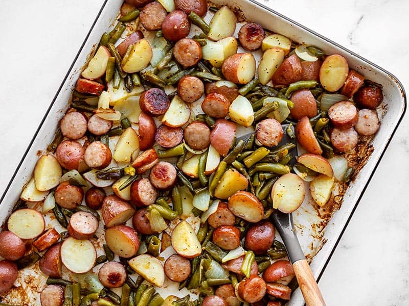 sheet pan kielbasa