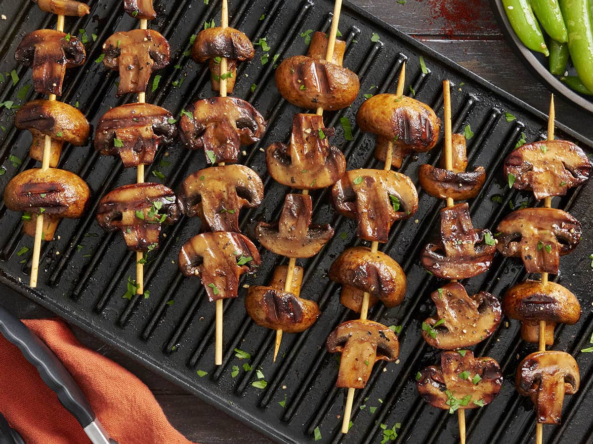 smoky grilled mushroom