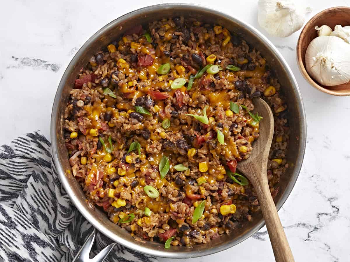 southwest lentils rice