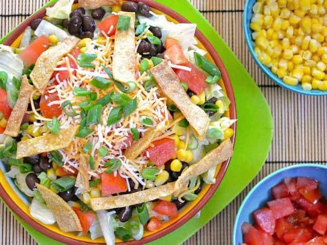 southwest salad taco