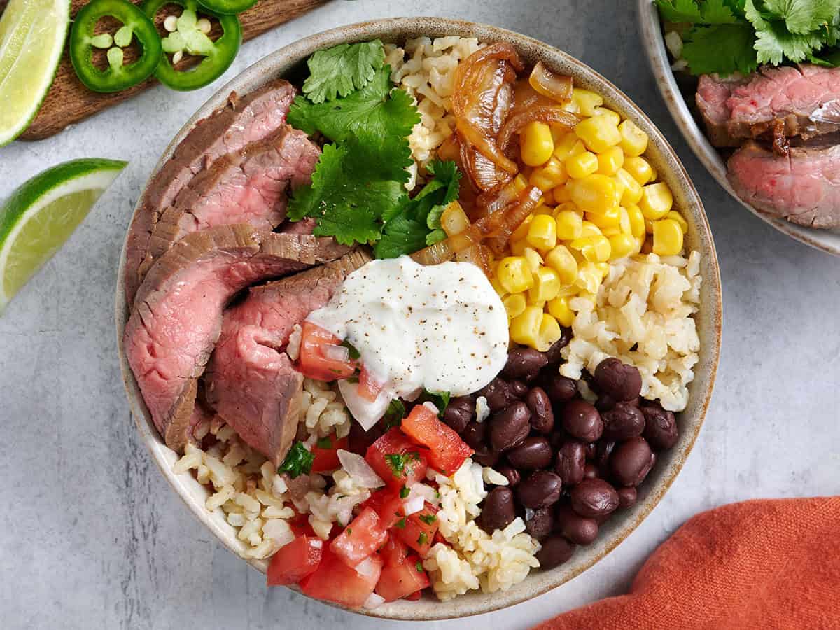 southwest steak bowls