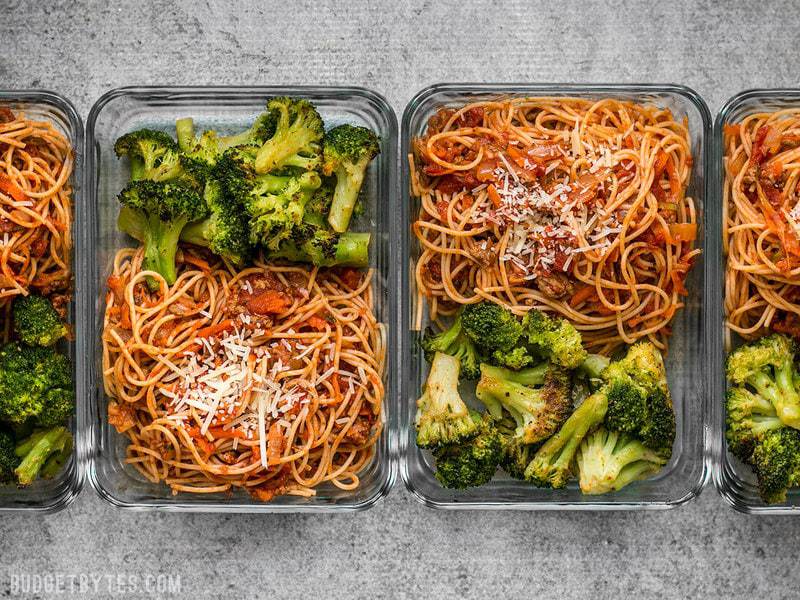 spaghetti meal prep