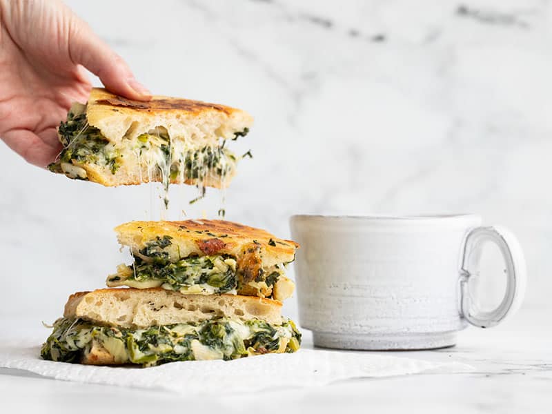 spinach artichoke grilled