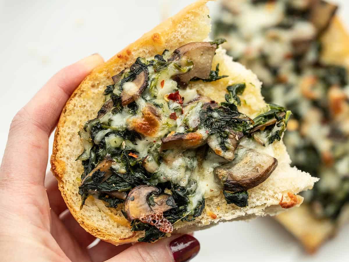 spinach mushroom french