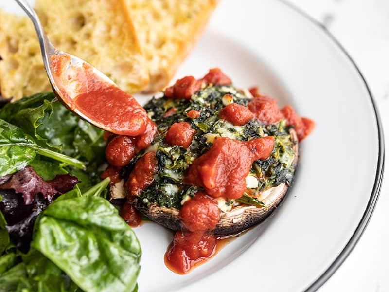 spinach stuffed portobellos