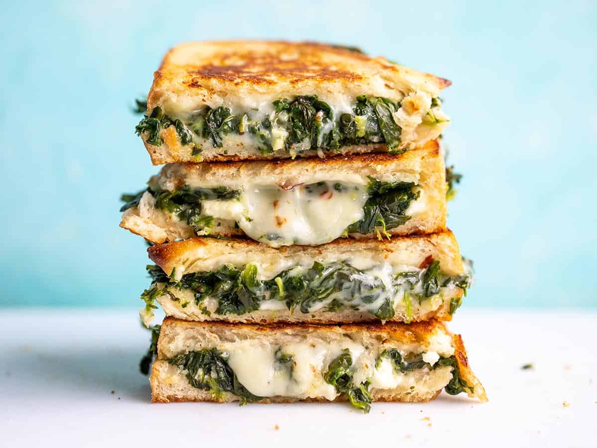 spinach feta grilled