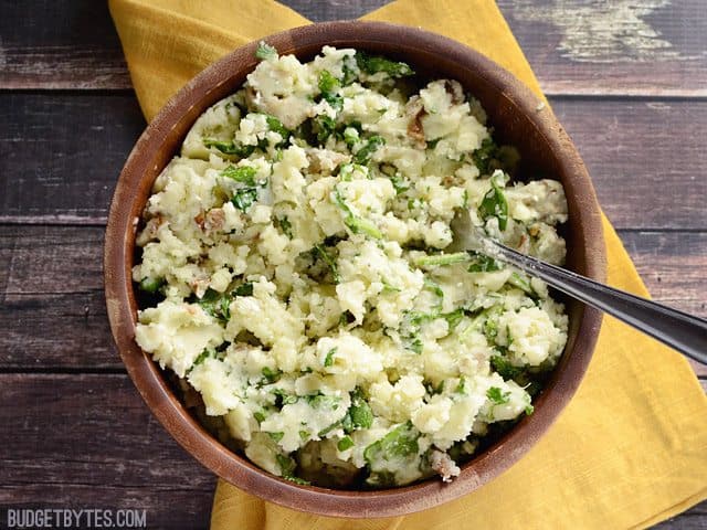 spinach feta mashed