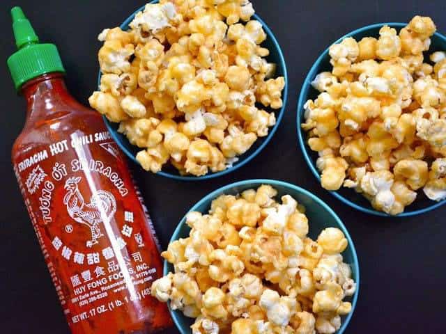 sriracha caramel corn