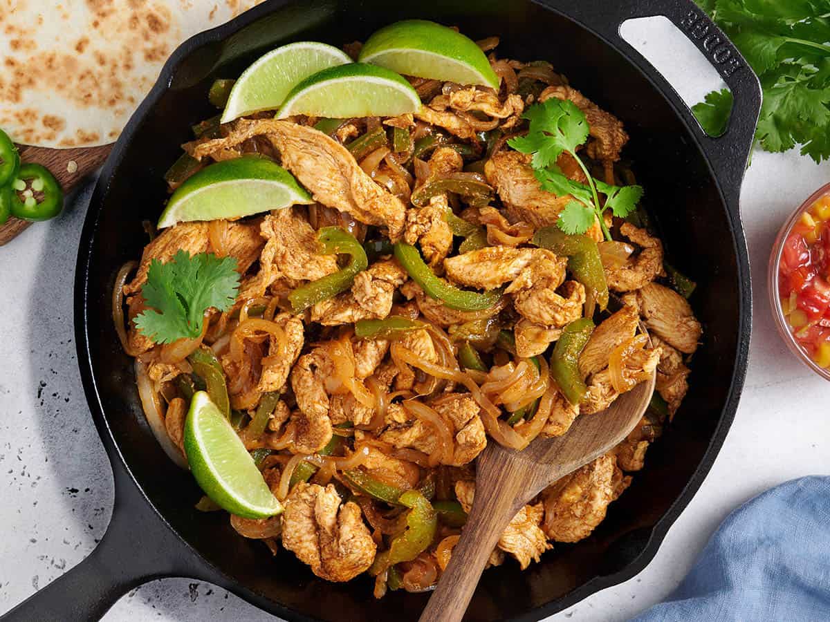 stovetop chicken fajitas