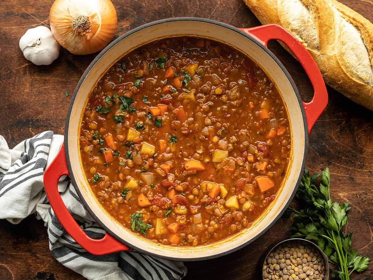 tomato lentil soup
