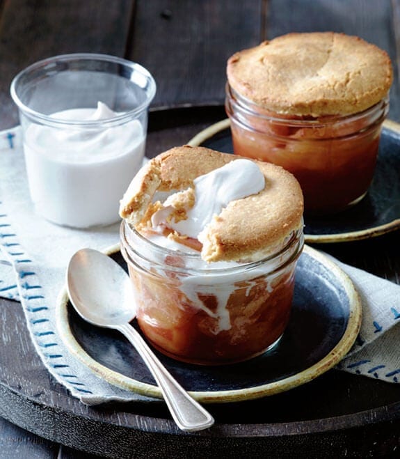 upsidedown apple tartlets