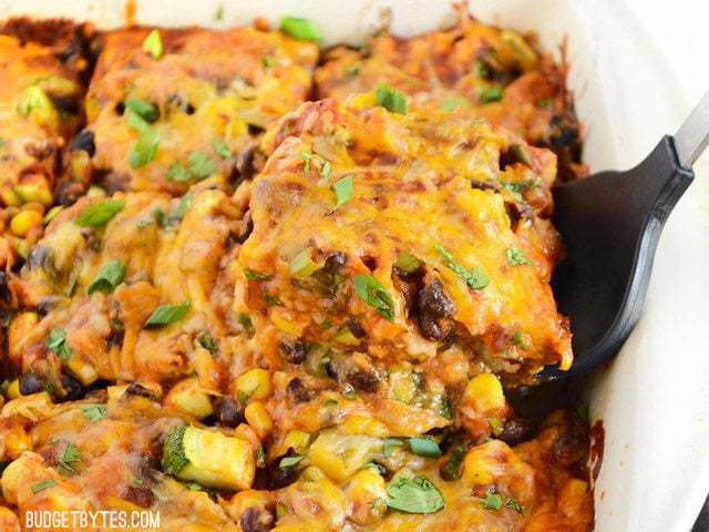 vegetable enchilada casserole