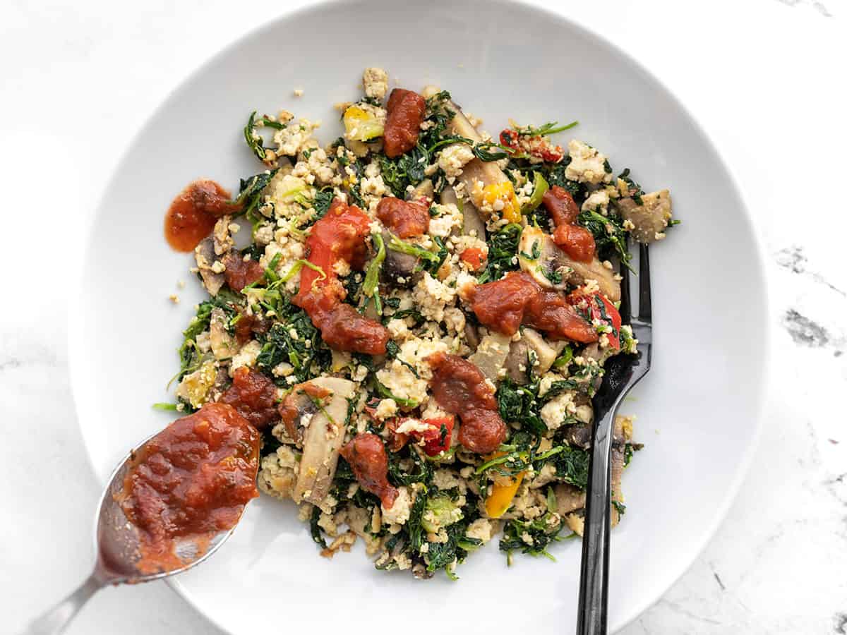 vegetable tofu scramble