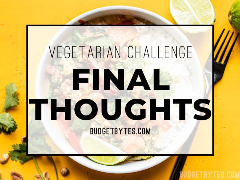 vegetarian challenge final