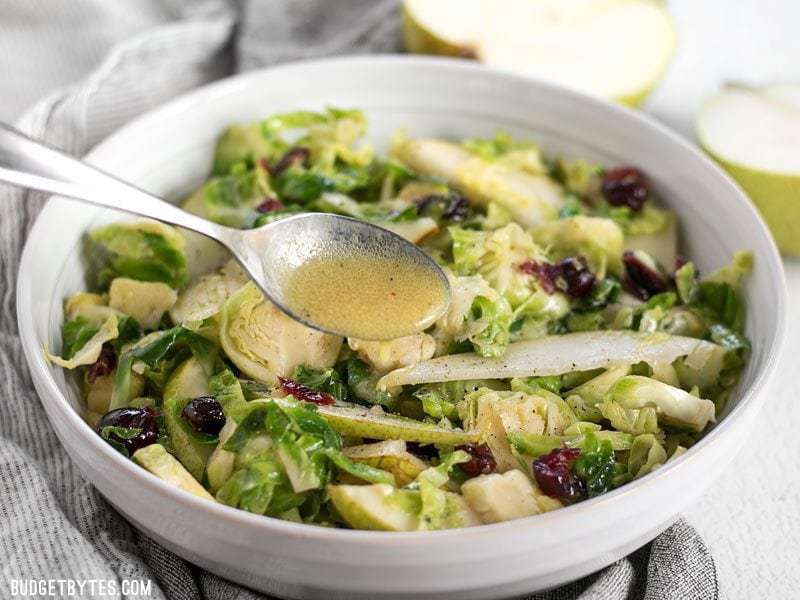 warm brussels sprouts