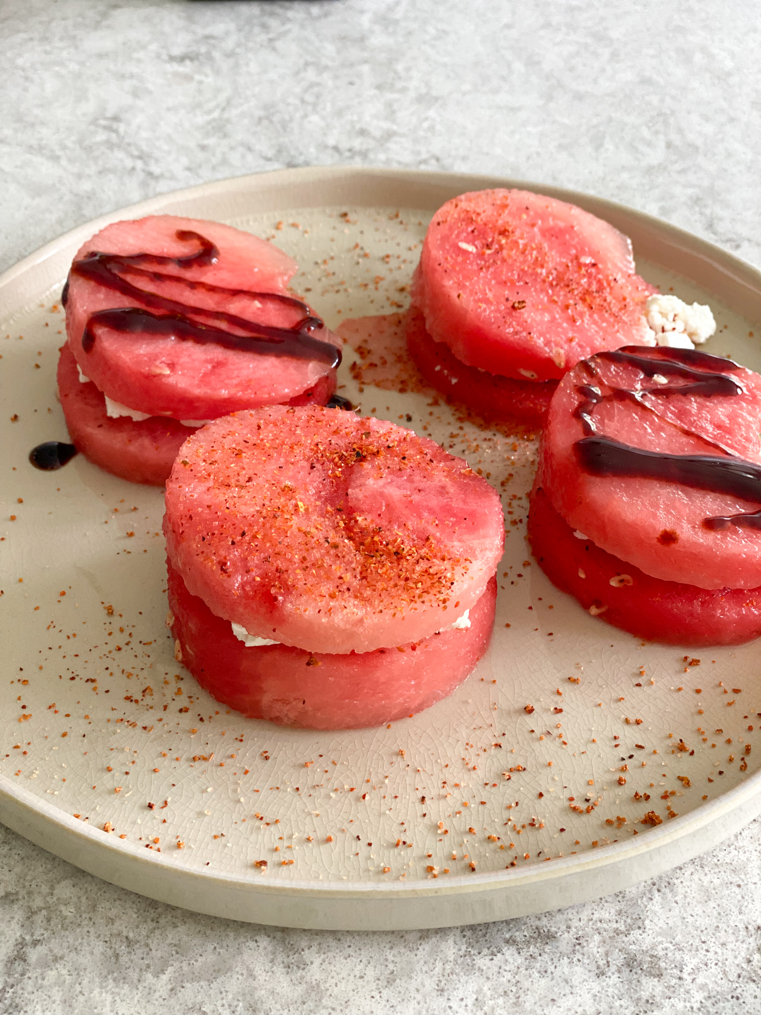 watermelon feta sandwich