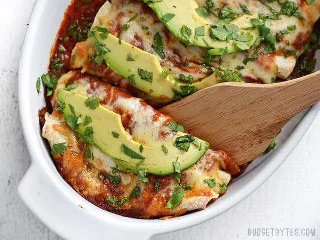 bean cheese enchiladas