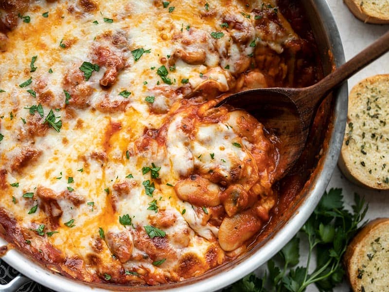 white beans mushrooms