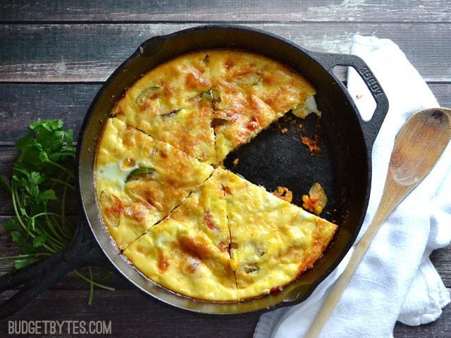 zucchini corn frittata