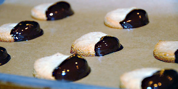 black white cookies