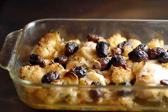 chicken cauliflower olives