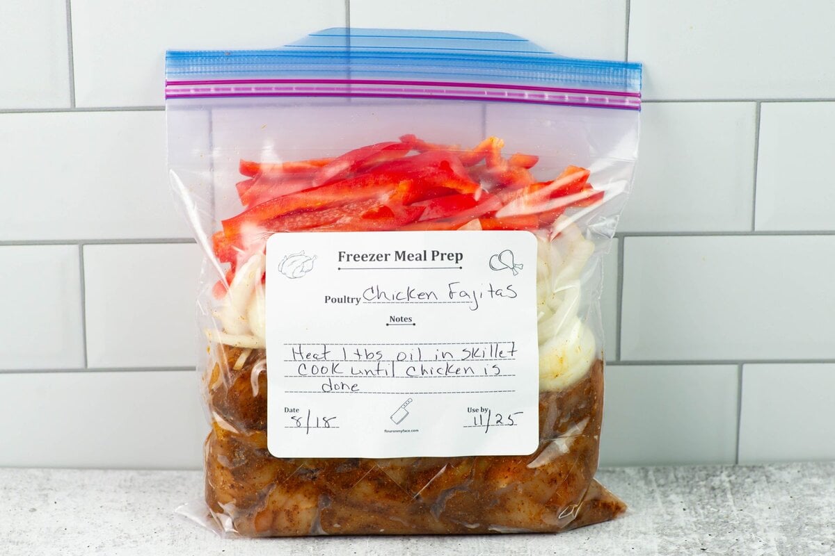 chicken fajita freezer
